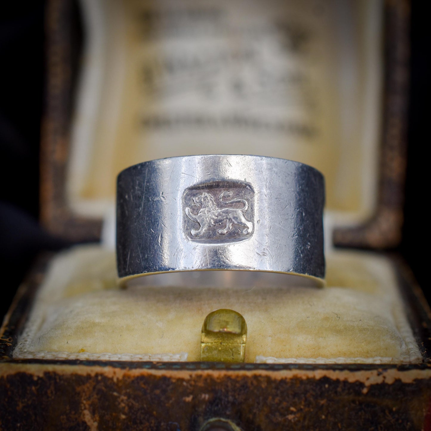 Vintage Sterling Silver Wide Cigar Band Ring | London 1976