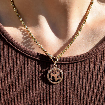 Antique '1897' 9ct Gold Triskelion Isle of Man Charm Pendant