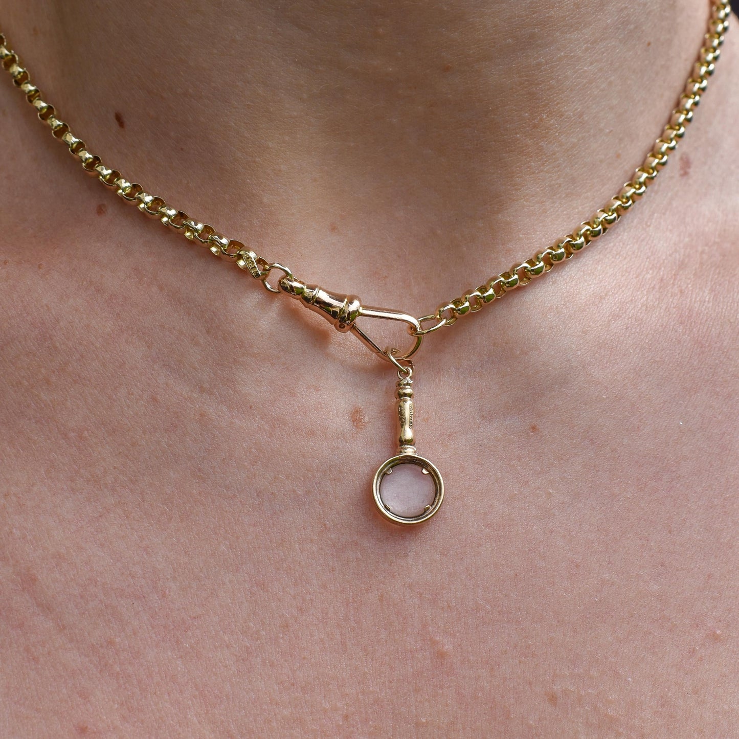 Vintage Miniature Magnifying Glass 9ct Gold Charm Pendant