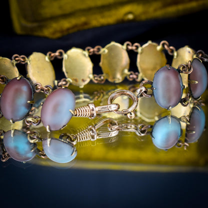 Antique Vintage Saphiret Rare Line Bracelet 7"