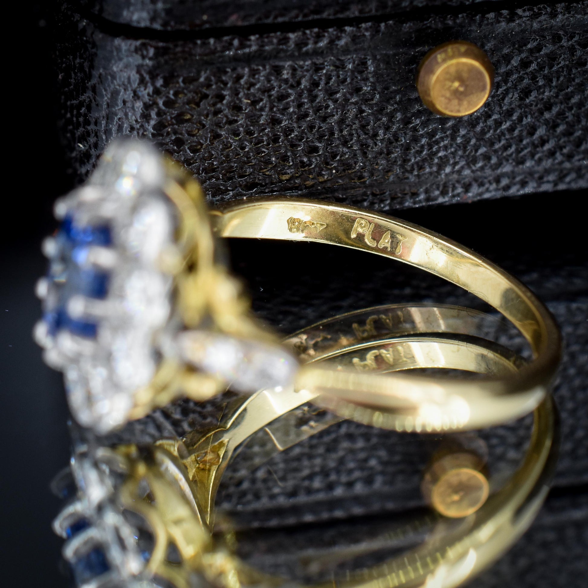 Edwardian Style 0.83ct Blue Sapphire and Diamond Oval Cluster Halo Ring