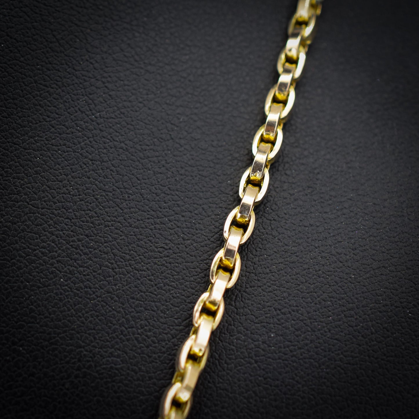 Antique Victorian 9ct Gold Oval Link Chain Necklace with Dog Clip | 20.5"