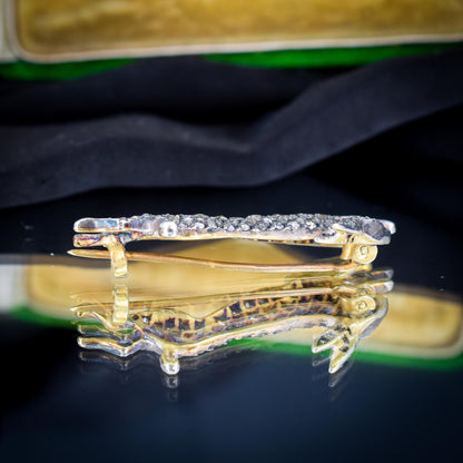 Antique Style 1.10ct Diamond Rabbit Hare Brooch Pin