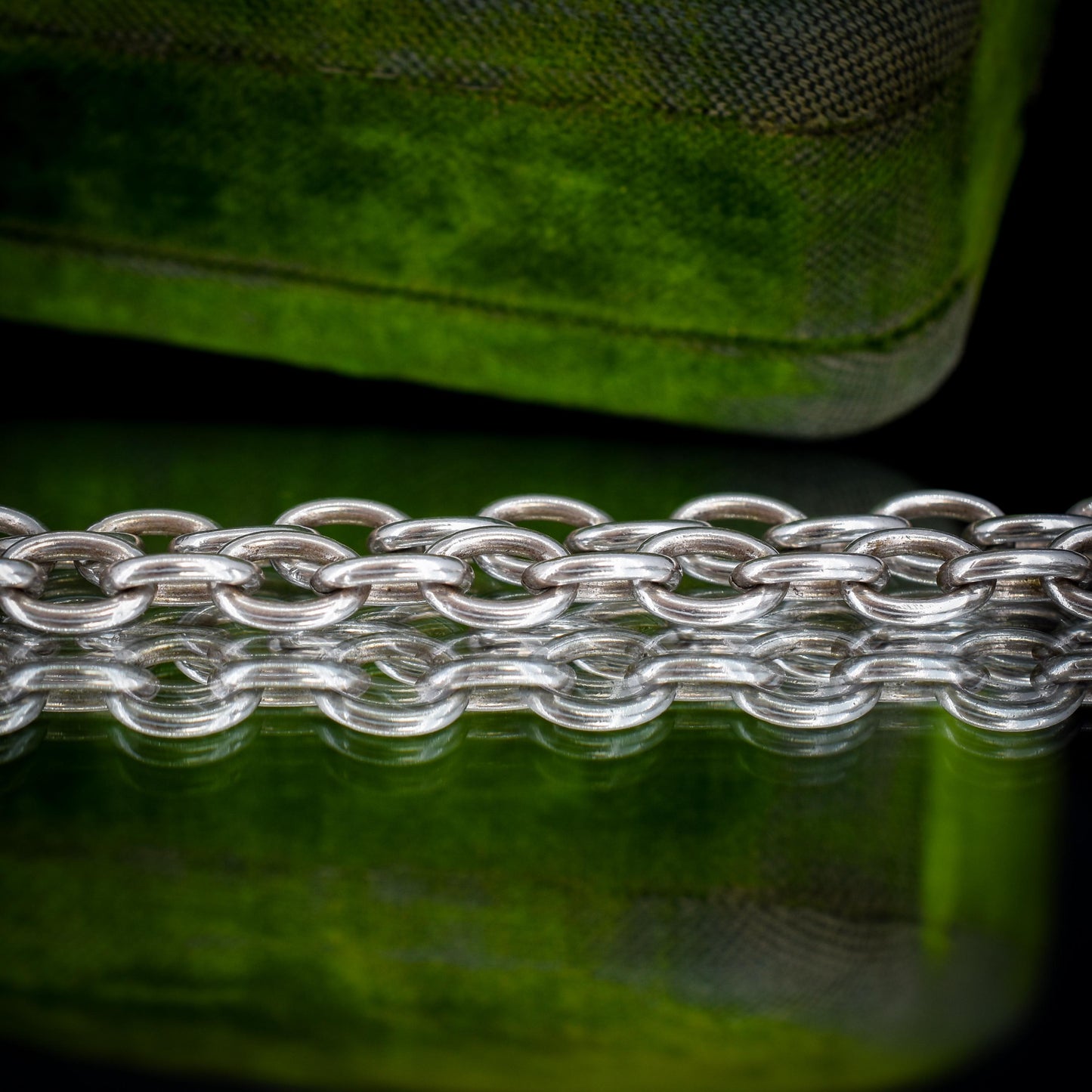 Vintage Sterling Silver Cable Link Watch Chain Necklace with T-Bar and Dog Clips – 22.5"
