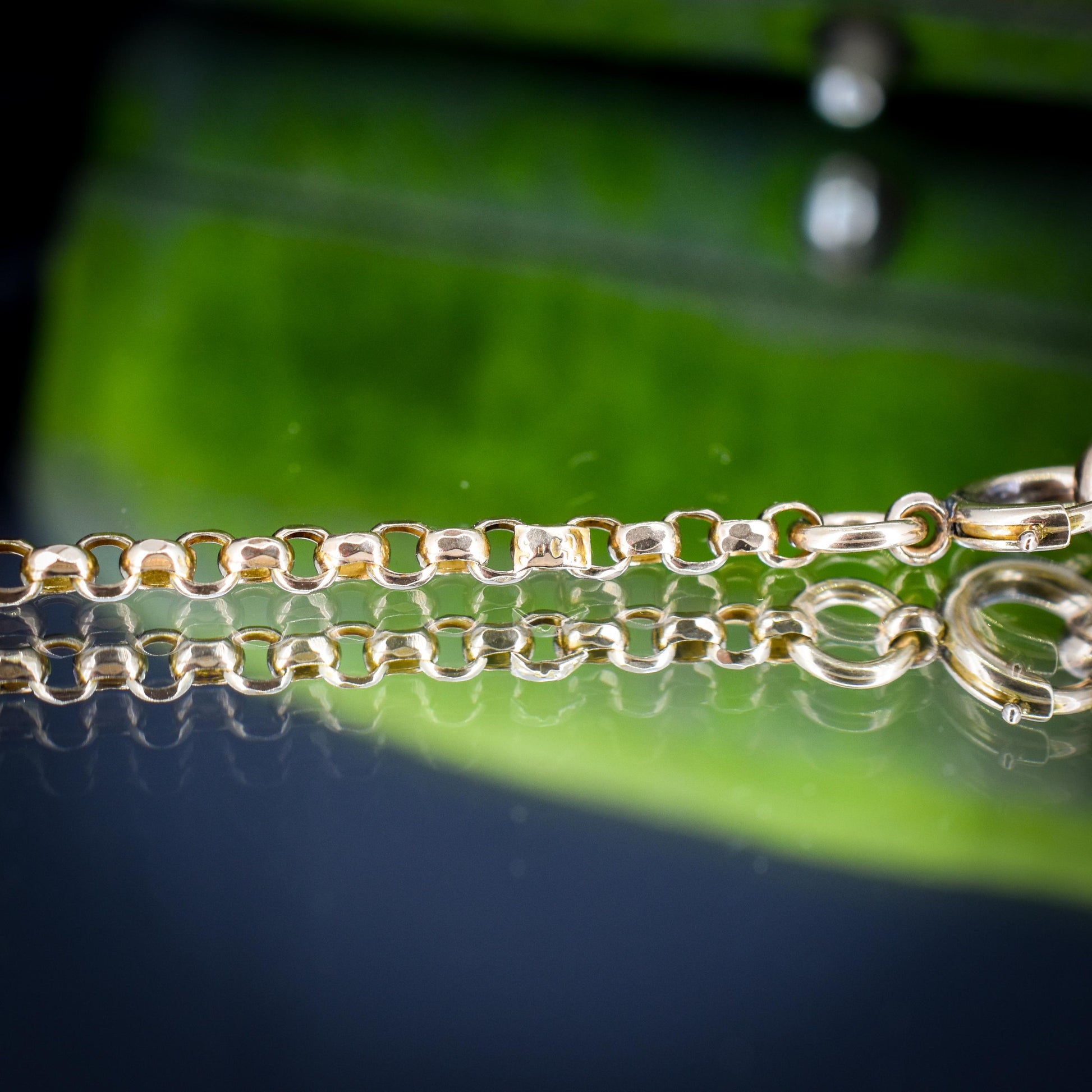 Antique Victorian 9ct Gold Long Guard Chain Necklace (22.7g) 58"