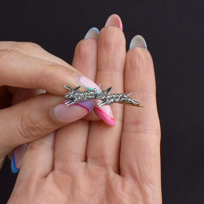 Antique Style 0.60ct Diamond Rabbit Bunny Brooch Pin