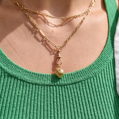 Vintage 9ct Gold Seashell Shell Charm Pendant