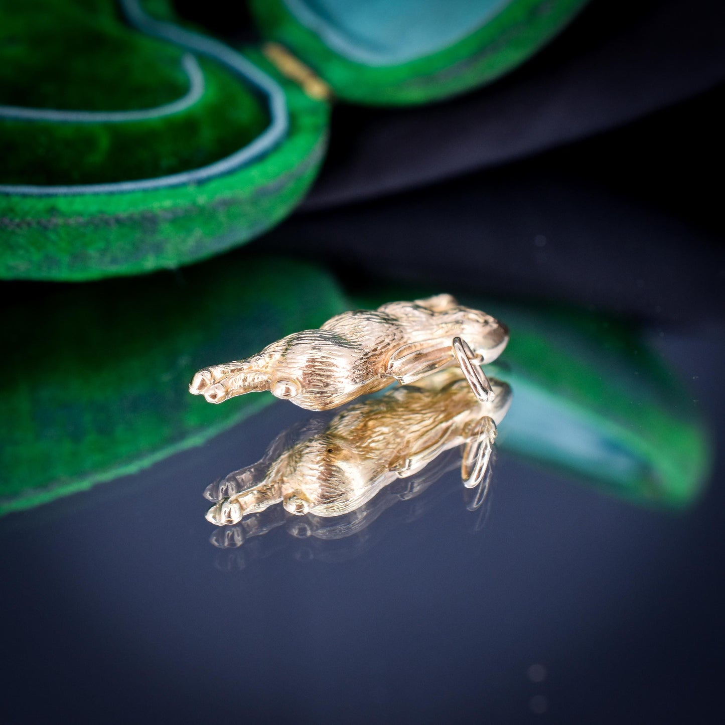 Vintage 9ct Gold Bunny Rabbit Charm Pendant