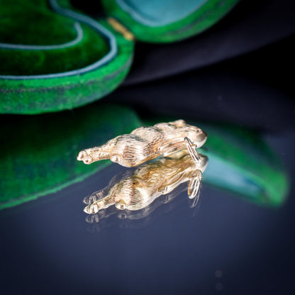 Vintage 9ct Gold Bunny Rabbit Charm Pendant