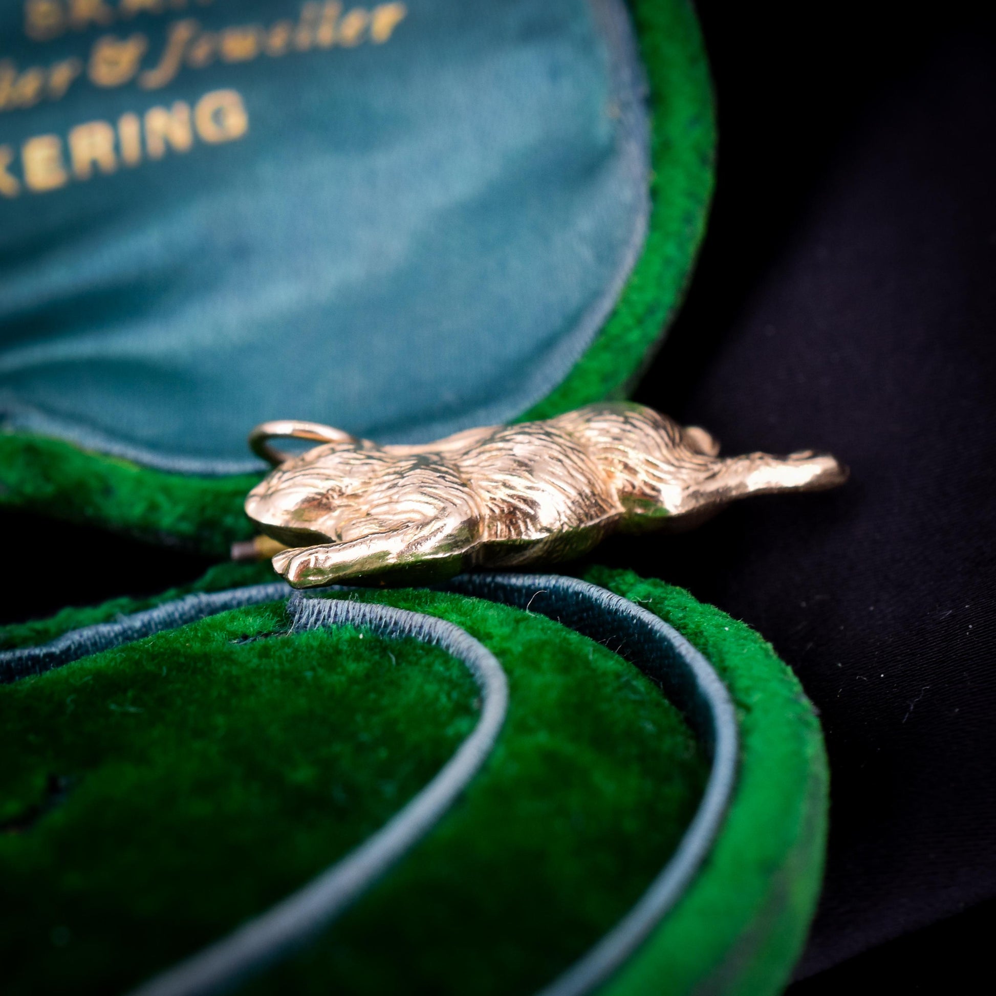 Vintage 9ct Gold Bunny Rabbit Charm Pendant