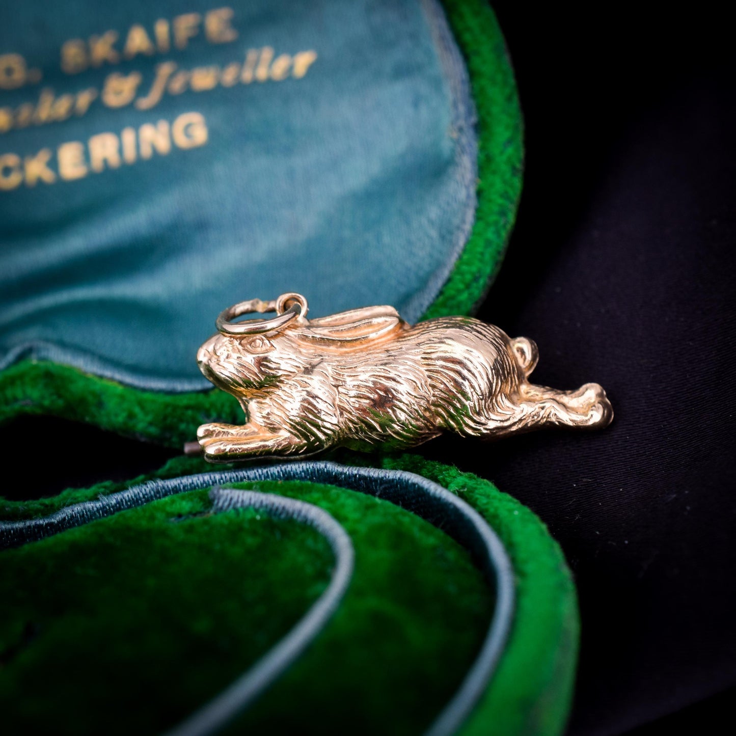 Vintage 9ct Gold Bunny Rabbit Charm Pendant