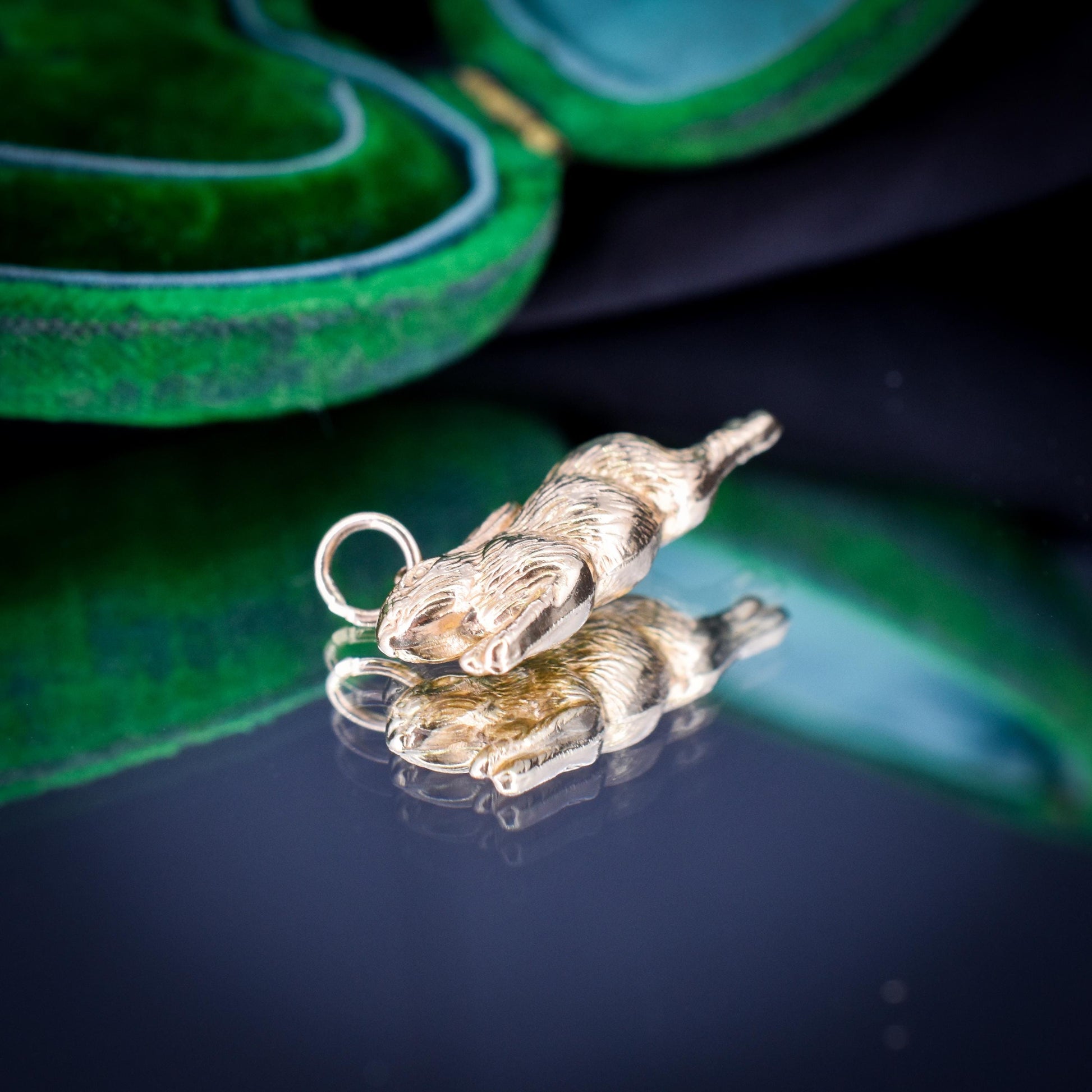 Vintage 9ct Gold Bunny Rabbit Charm Pendant