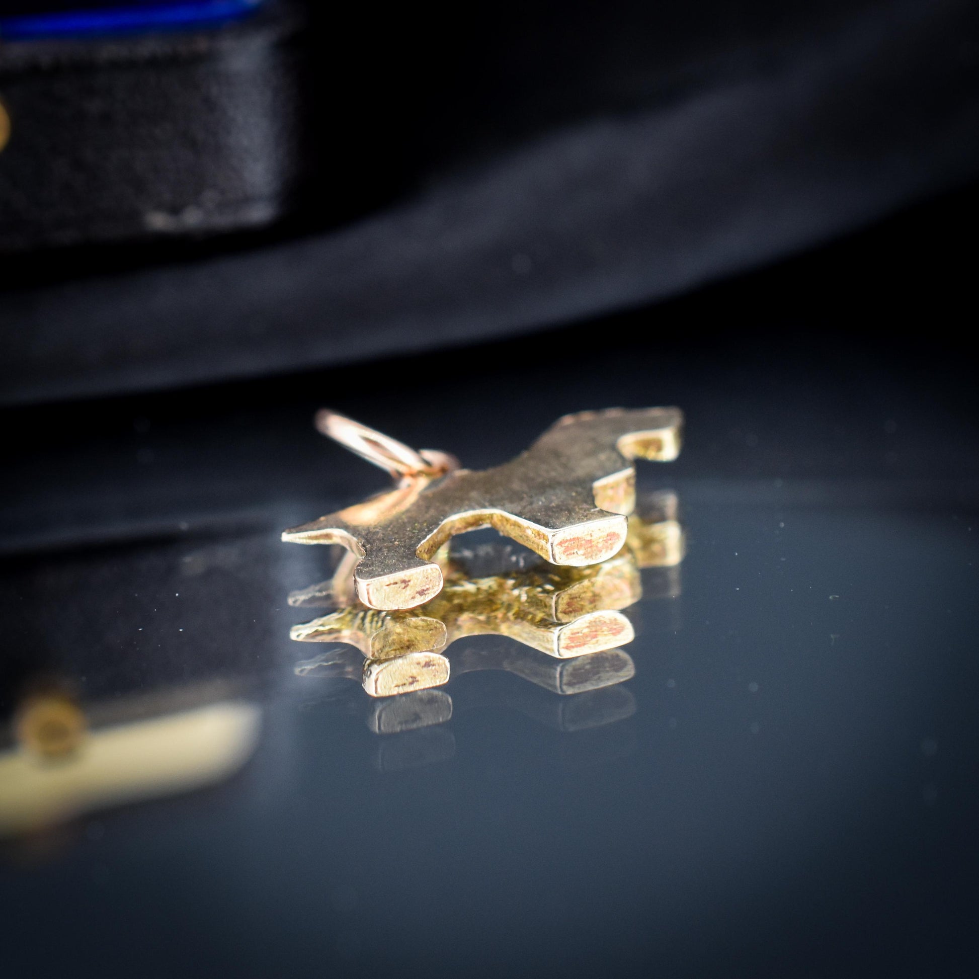 Vintage 9ct Gold Spaniel Dog Charm Pendant