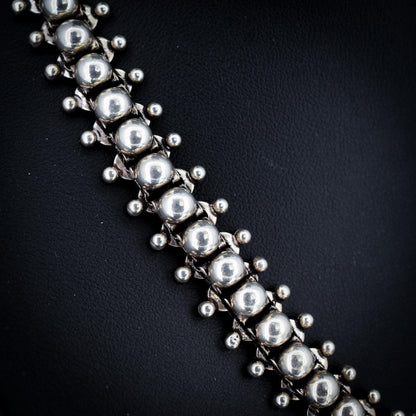 Antique Victorian Sterling Silver Chain Collar Necklace | 21.5"