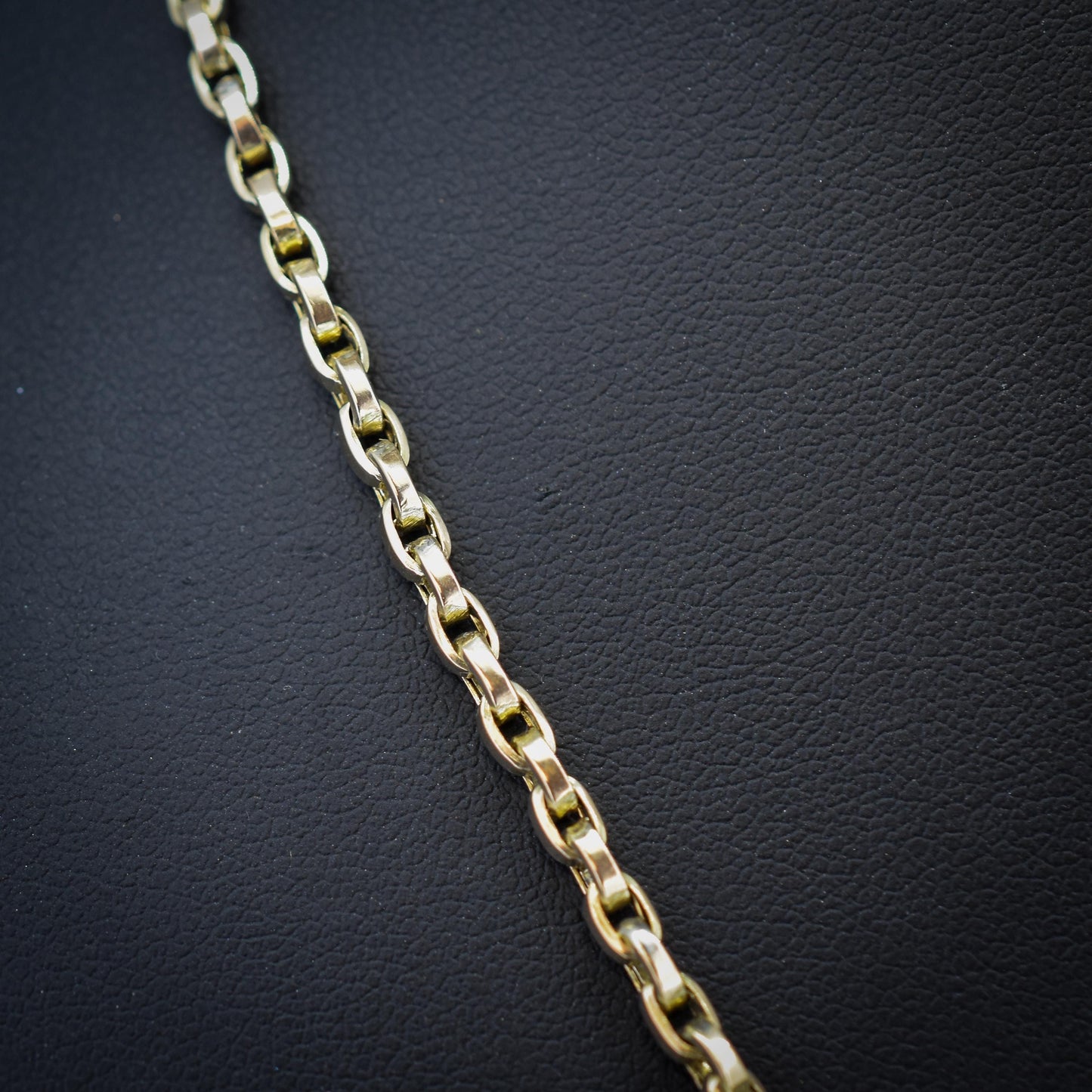 Antique Victorian 9ct Gold Oval Link Chain Necklace with Large Bolt Ring | 20.25"