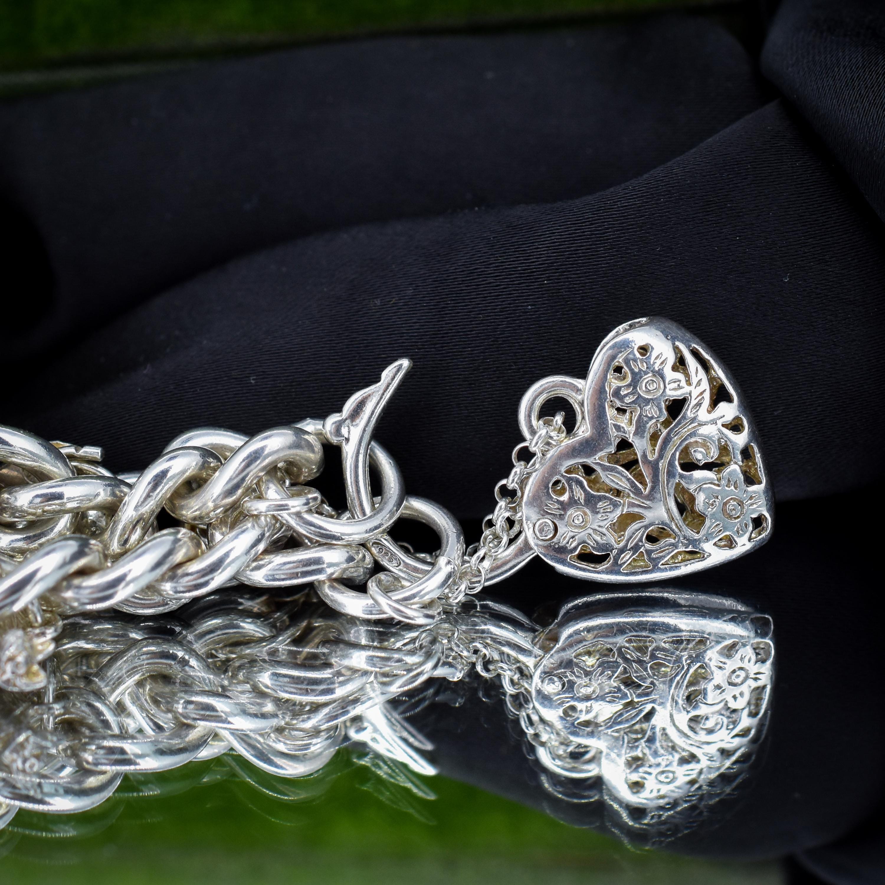 アクセサリー vintage silver 925 bracelet Vintage 94g Sterling Silver Multi Charm Bracelet | 7.5