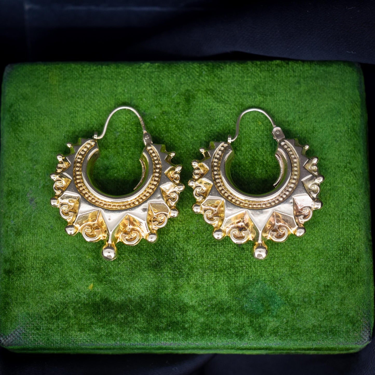 Vintage 9ct Gold Creole Hoop 'Hoops' Earrings