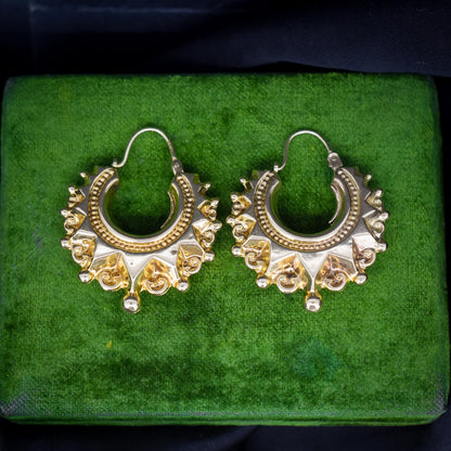 Vintage 9ct Gold Creole Hoop 'Hoops' Earrings