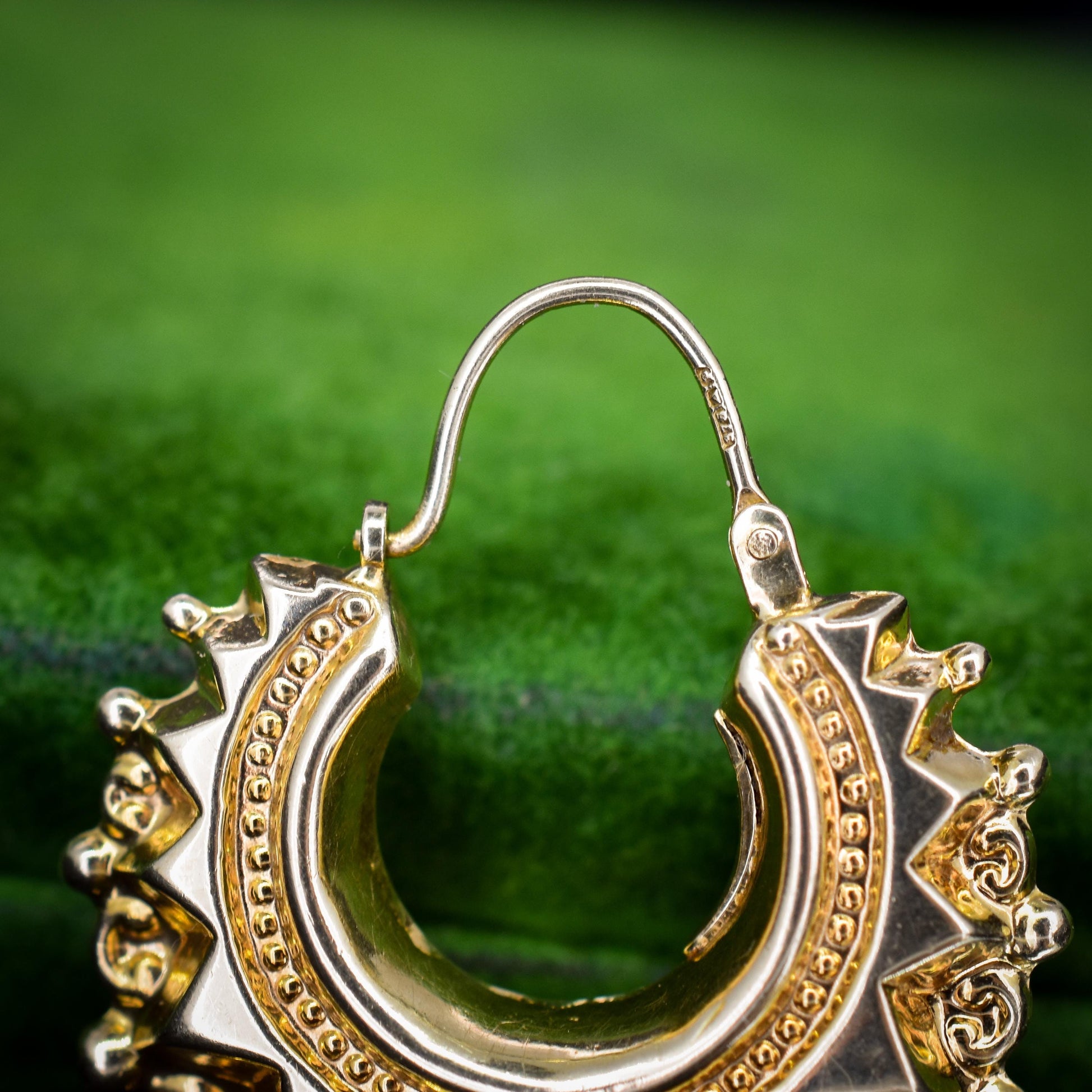 Vintage 9ct Gold Creole Hoop 'Hoops' Earrings