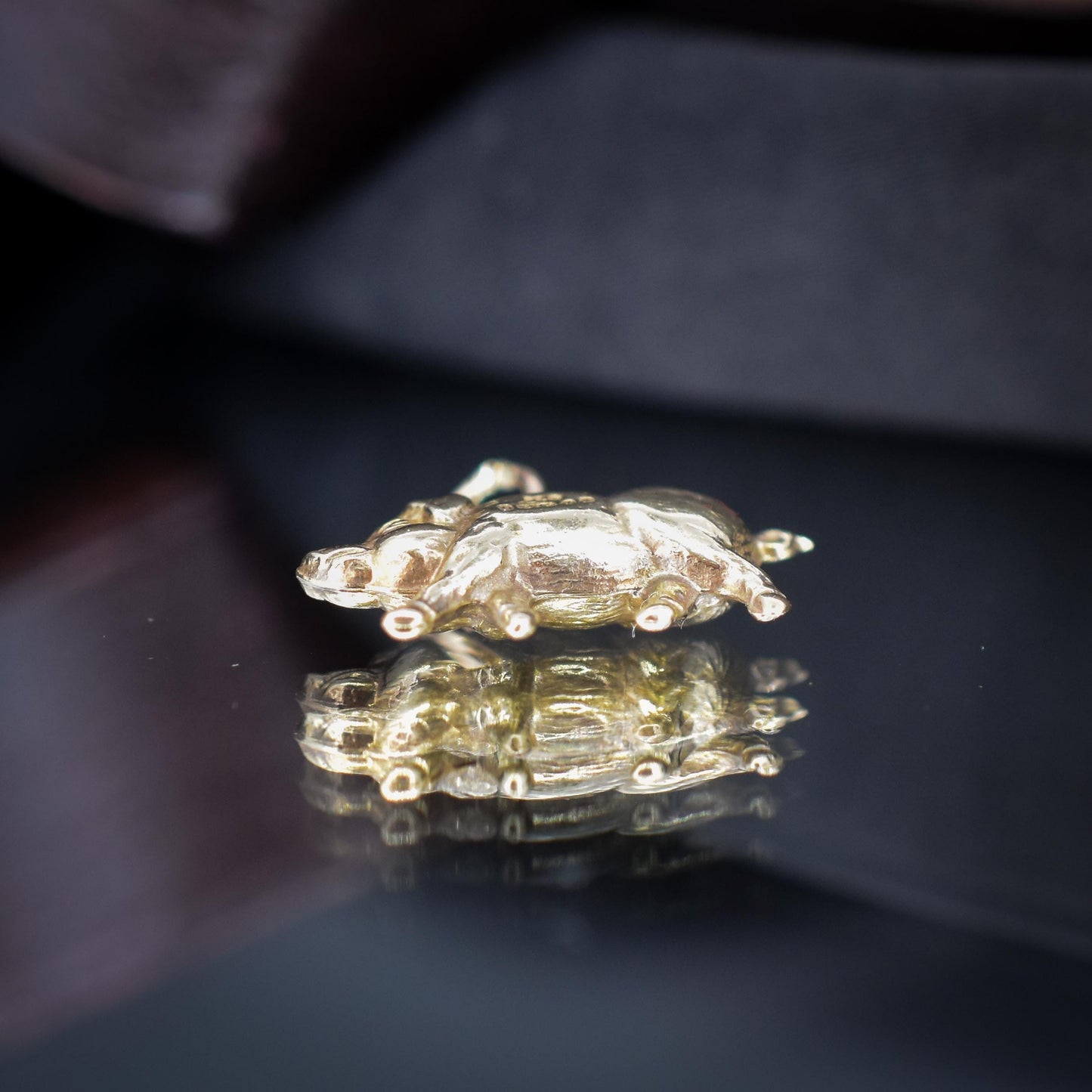 Vintage 9ct Gold Lucky Pig Charm Pendant | London 1966