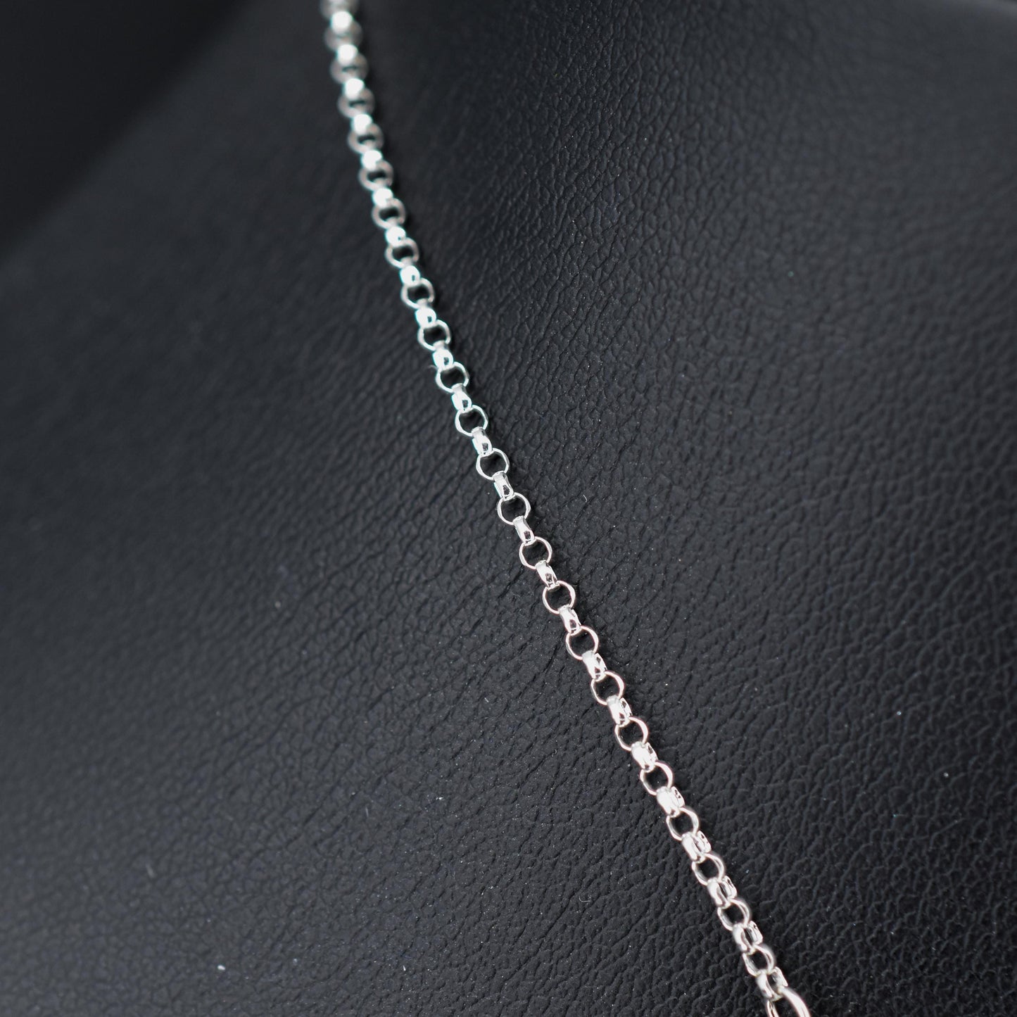Antique Moonstone Silver Drop Fringe Festoon Necklace | 15.25"