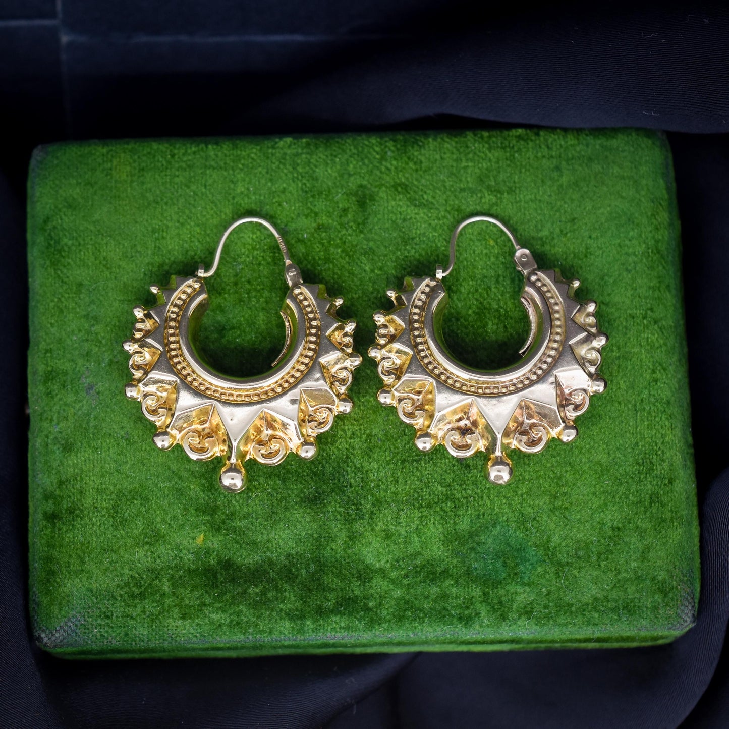 Vintage 9ct Gold Creole Hoop 'Hoops' Earrings