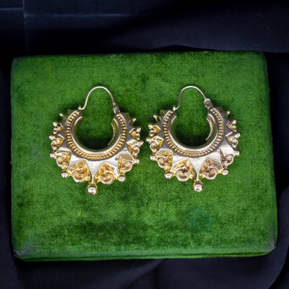 Vintage 9ct Gold Creole Hoop 'Hoops' Earrings
