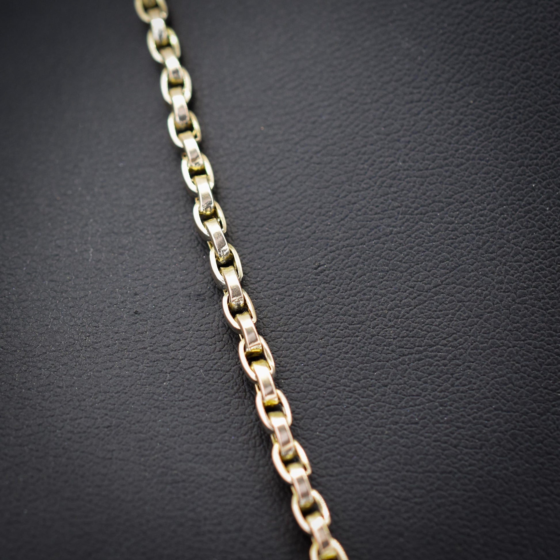 Antique Victorian 9ct Gold Oval Link Chain Necklace with Dog Clip | 20.25"