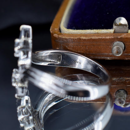Pre-Loved Diamond Double Star 18ct White Gold Ring