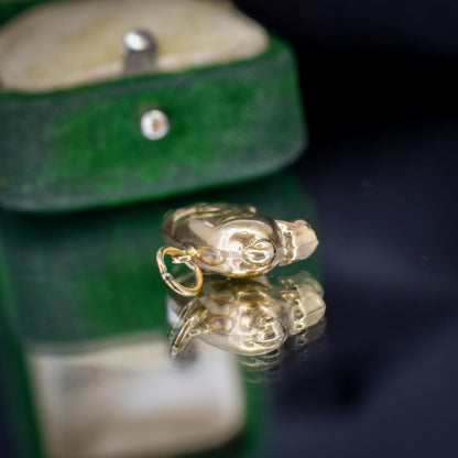 Vintage 9ct Gold Lucky Pig Charm Pendant | London 1974