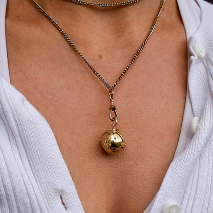 Vintage 9ct Gold and Silver Masonic Ball Charm Pendant