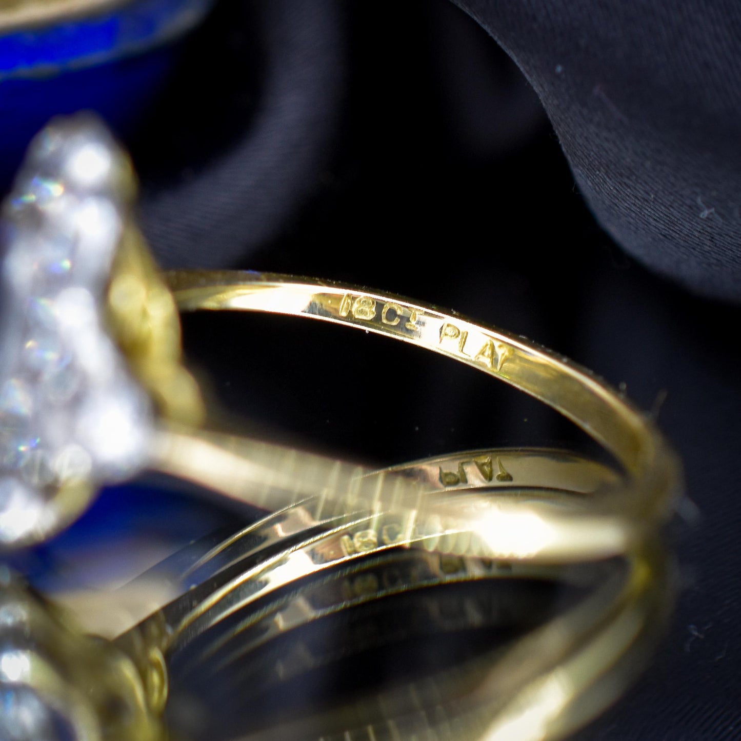 Edwardian Style 1.08ct Blue Sapphire and Diamond Oval Cluster Halo Ring