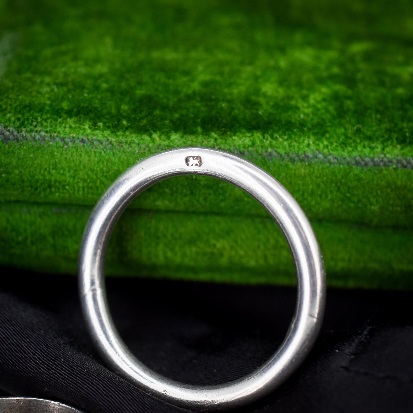 Antique '1896' Large Sterling Silver Dog Clip and Ring Extender