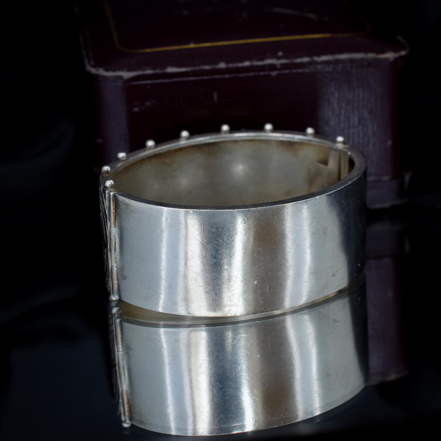 Antique Victorian Gold and Silver Aesthetic Bangle Bracelet | Birmingham 1882