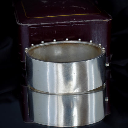 Antique Victorian Gold and Silver Aesthetic Bangle Bracelet | Birmingham 1882