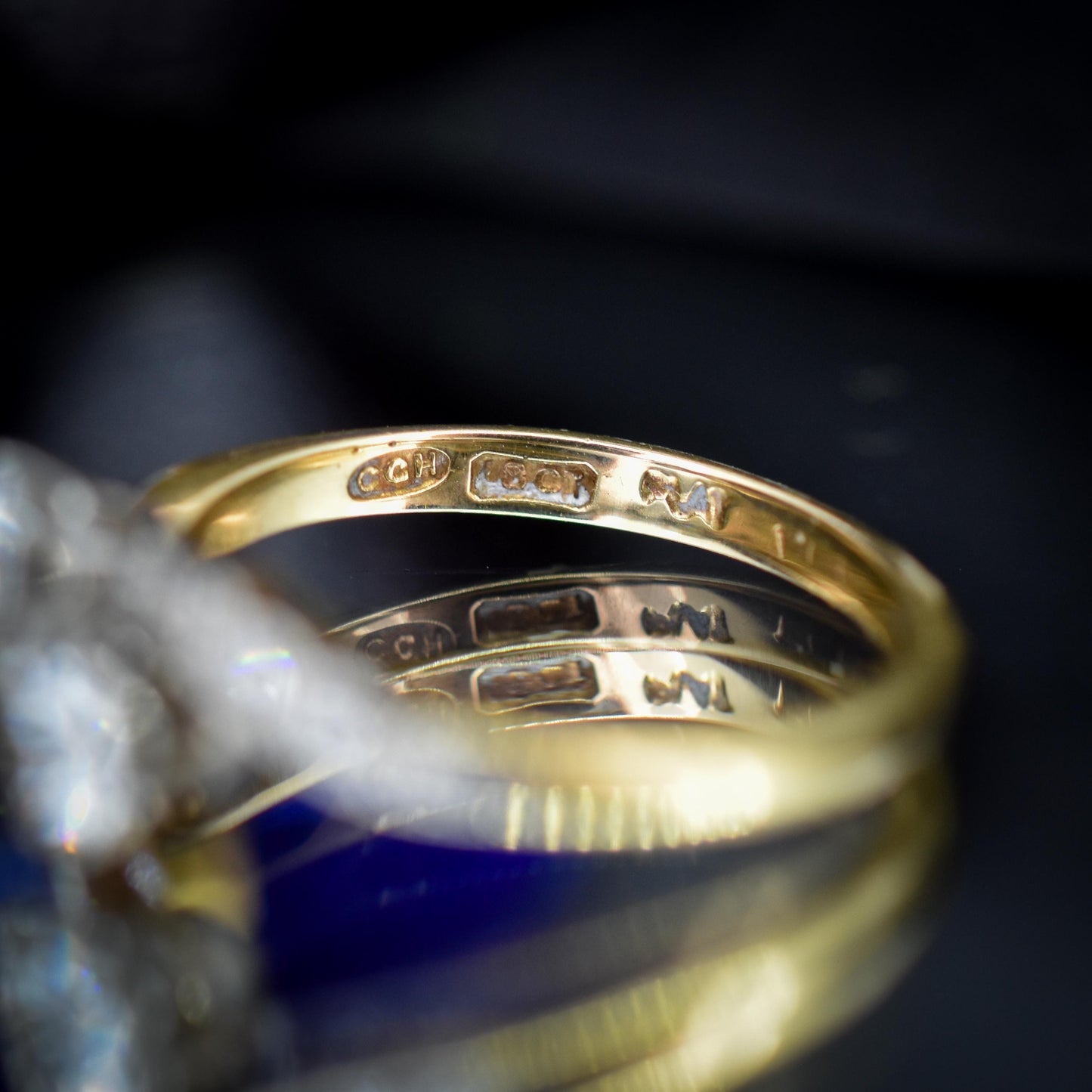 Antique Diamond 'Toi Et Moi' Two Stone Twist 18ct Gold and Platinum Ring