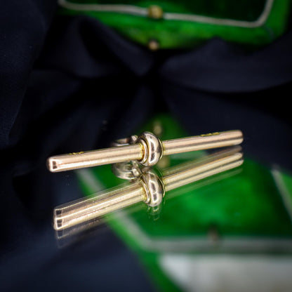 Antique 15ct Gold T-Bar Pendant Charm