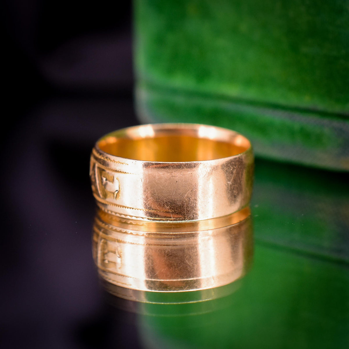 Antique Mizpah 18ct Yellow Gold Band Ring | Birmingham 1887