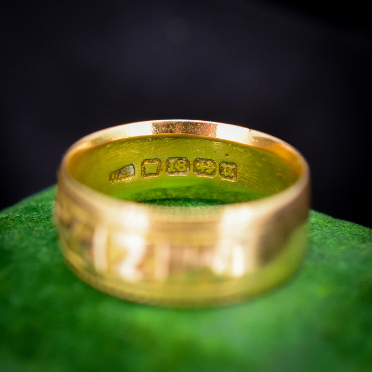 Antique Mizpah 18ct Yellow Gold Band Ring | Birmingham 1887