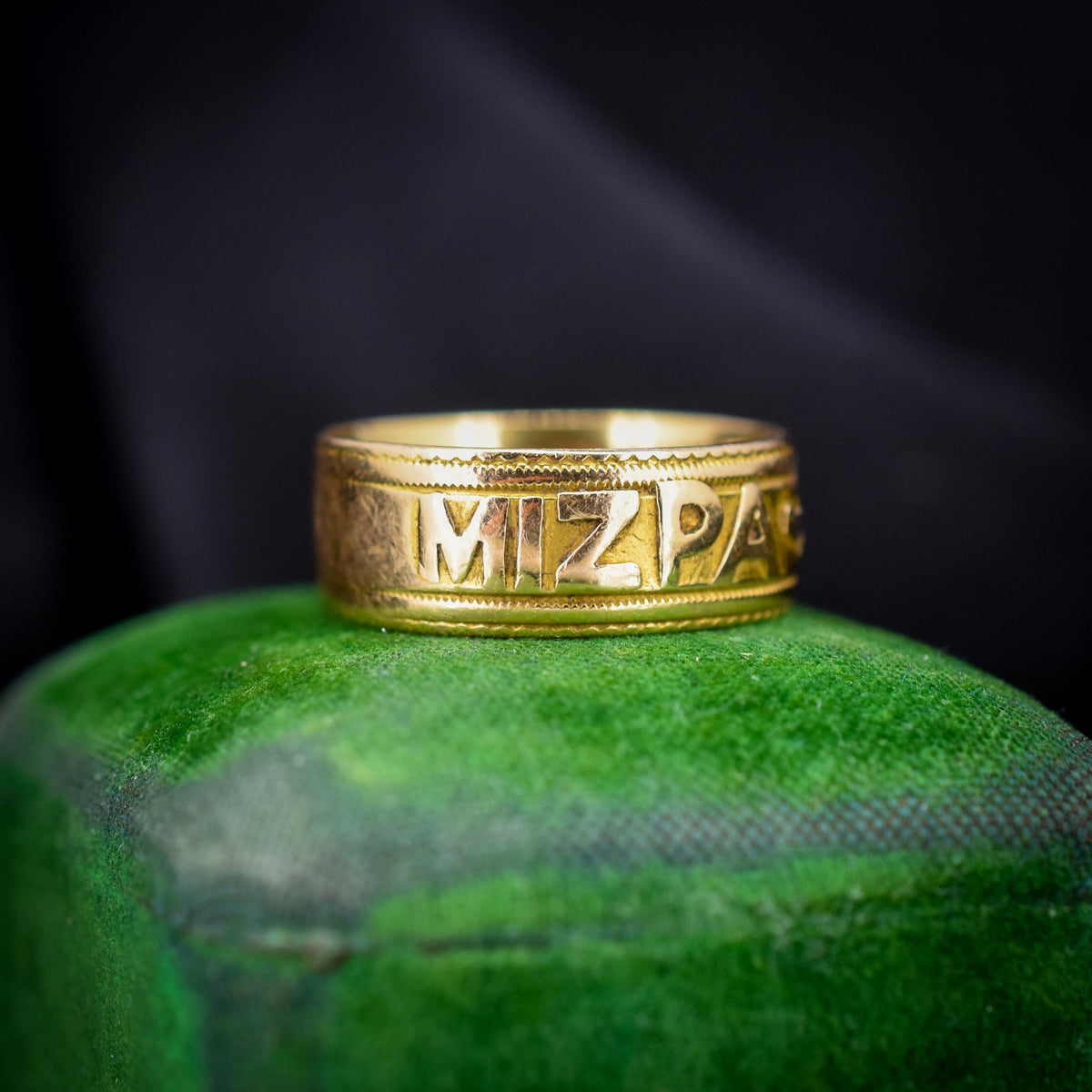 Antique Mizpah 18ct Yellow Gold Band Ring | Birmingham 1887