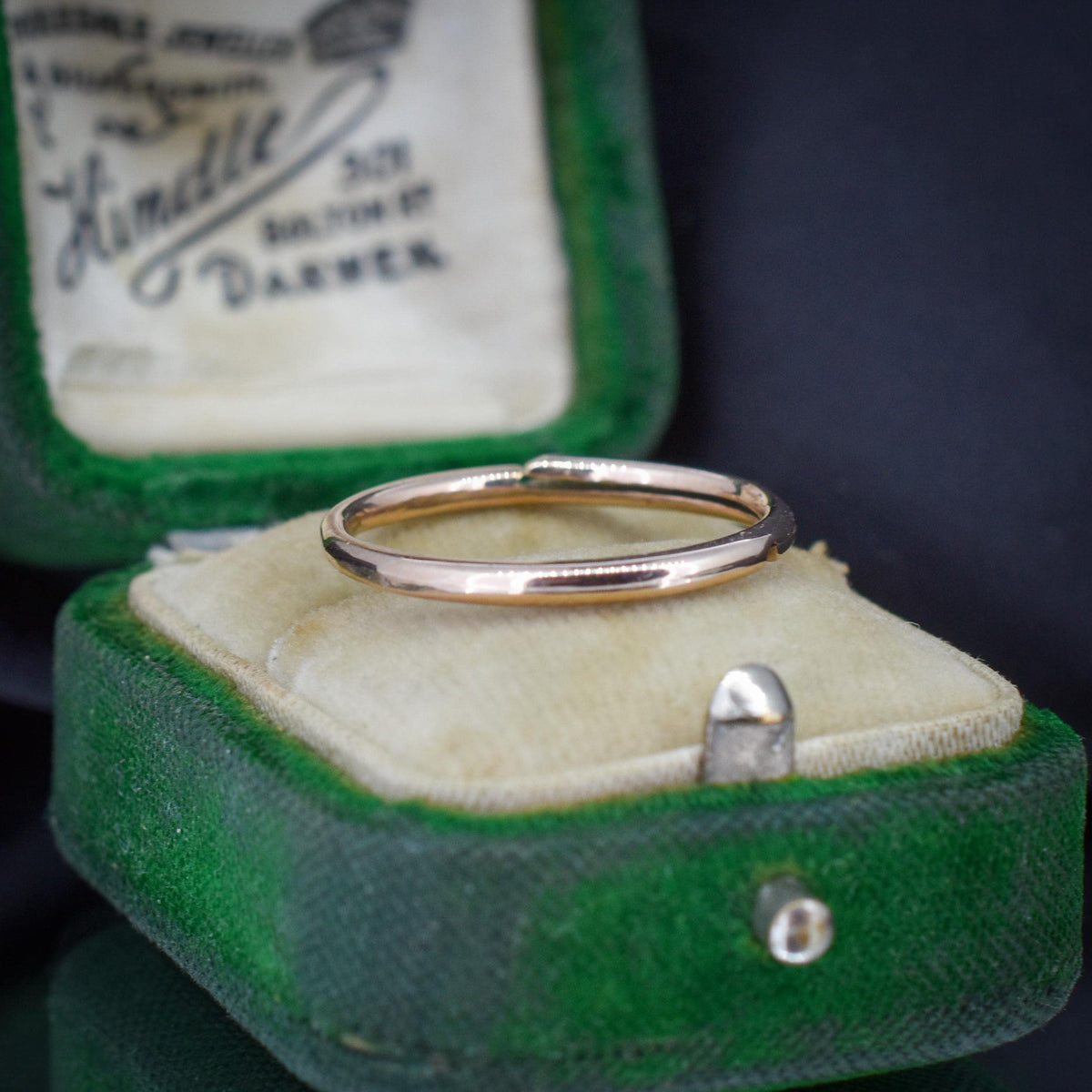 Antique 9ct Gold Split Ring, 20mm