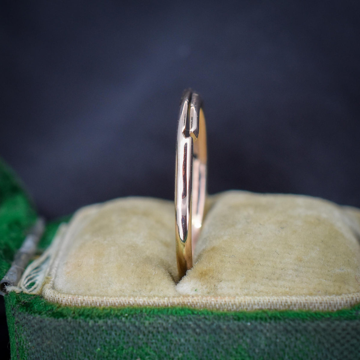 Antique 9ct Gold Split Ring, 20mm
