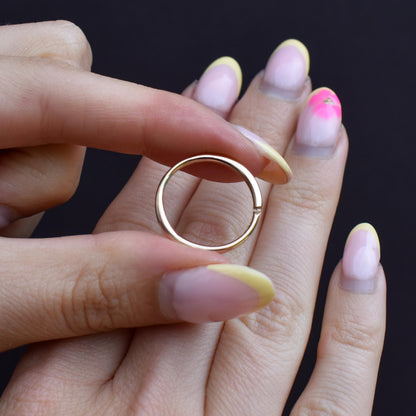 Antique 9ct Gold Split Ring, 20mm