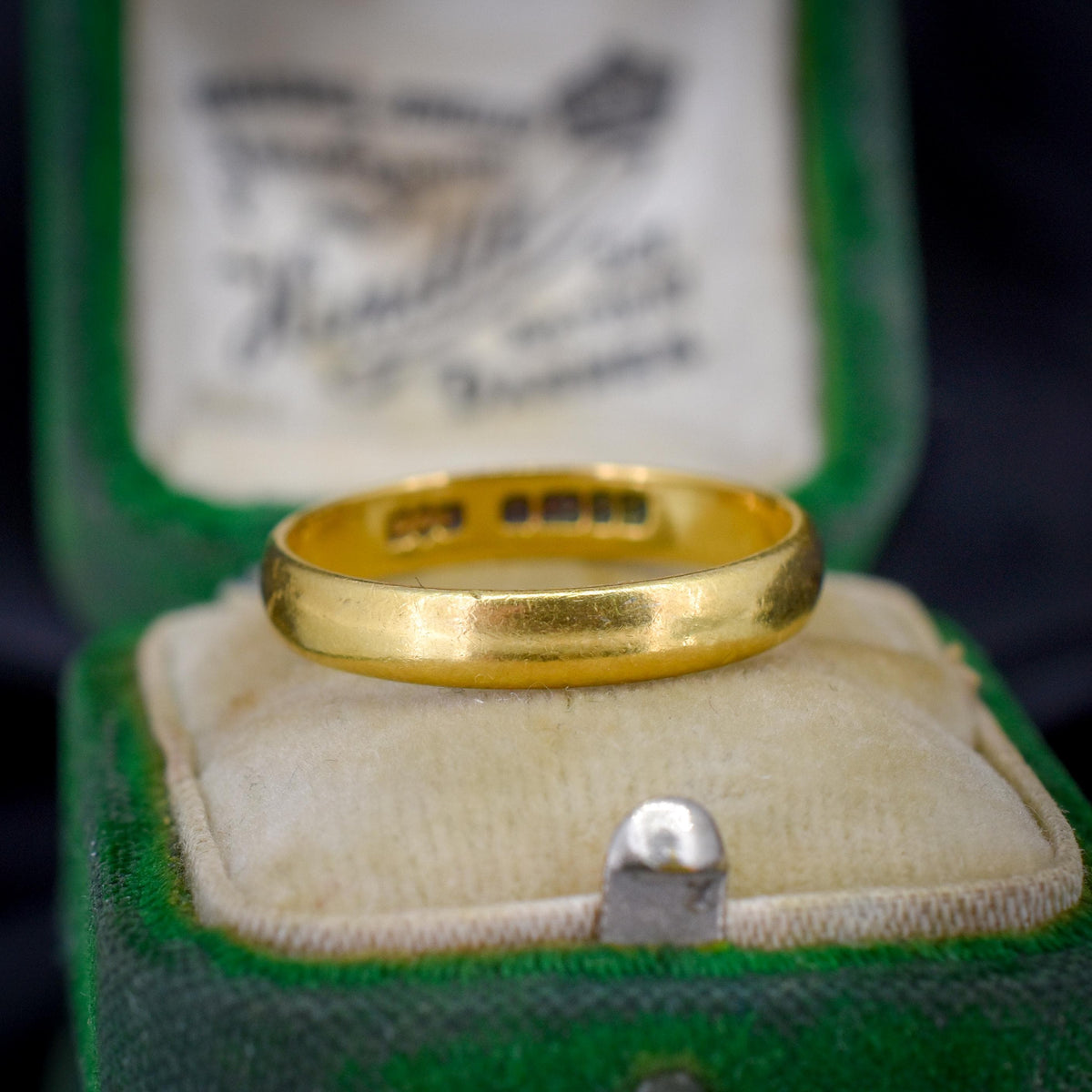 Vintage '1951' 22ct Yellow Gold Plain Stacking Wedding Band Ring - Vintage