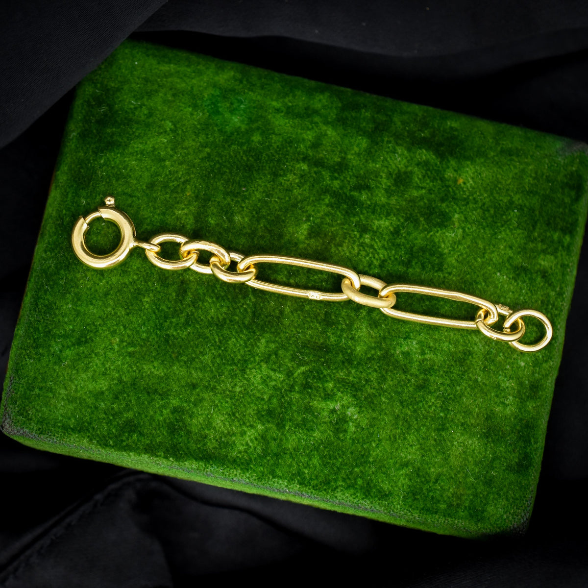 Antique Gold on Silver Trombone Link Extender with Bolt ring | 2.75"