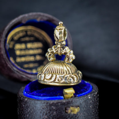 Antique Intaglio “Telle Est La Vie” "Such is life" Ship Fob Seal Pendant | Georgian