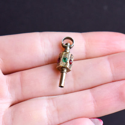 Antique REGARD Acrostic Gold Watch Key Fob Pendant Charm