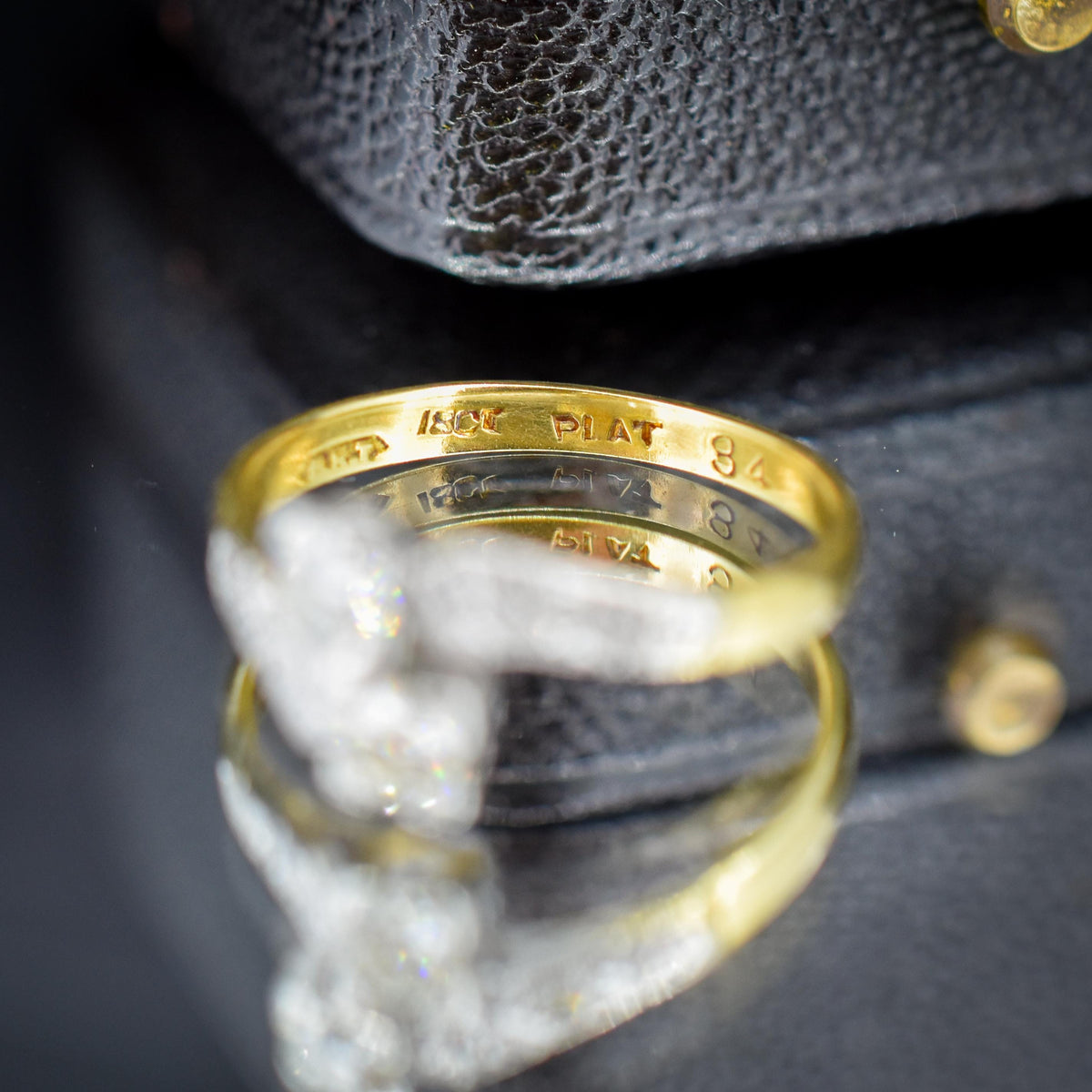 Antique Art Deco Diamond 'Toi Et Moi' Two Stone Twist 18ct Gold Engagement Ring