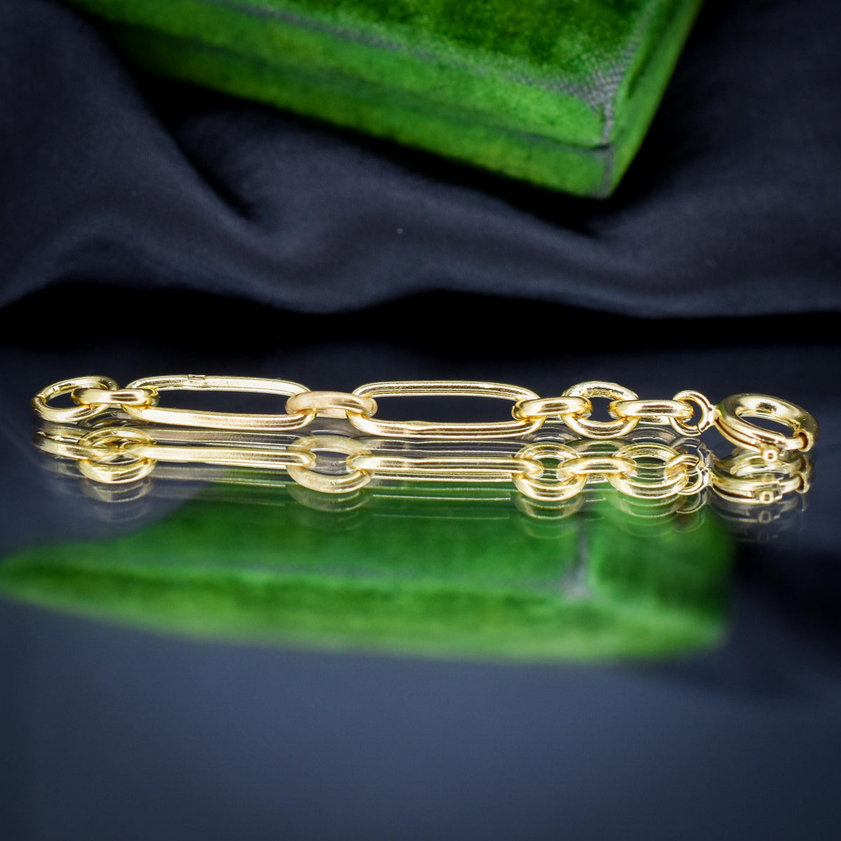 Antique Gold on Silver Trombone Link Extender with Bolt ring | 2.75"