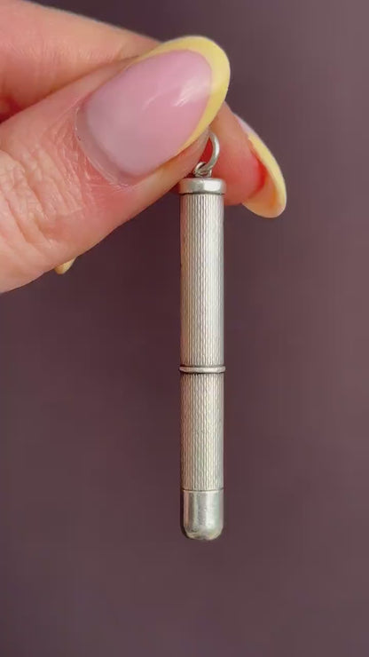 Vintage Sterling Silver and Gold Toothpick Pendant | 1995